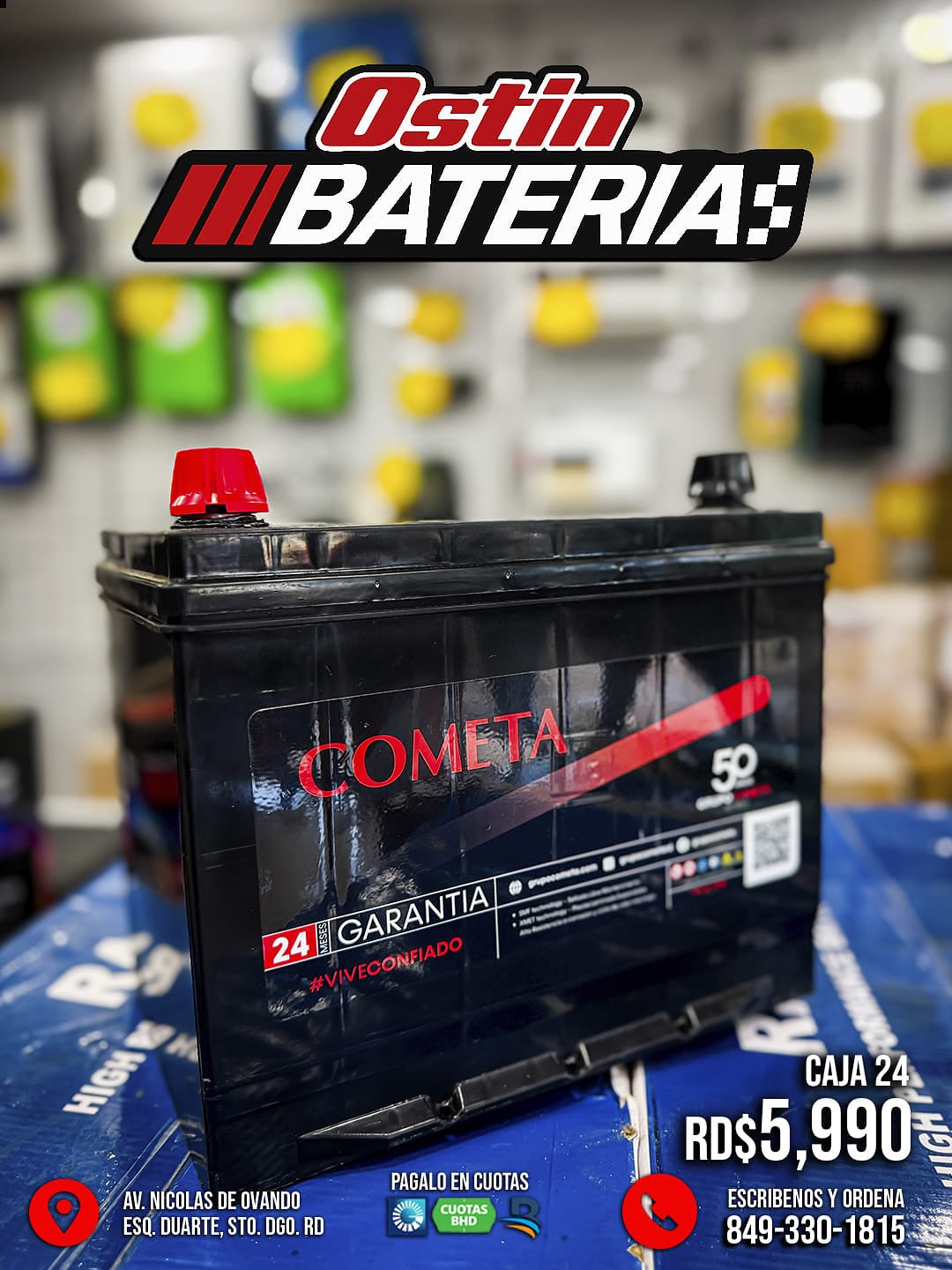 Bateria Cometa - Caja NS40